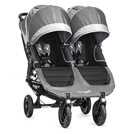 Baby Jogger Stad Mini GT dubbel barnvagn stål grå