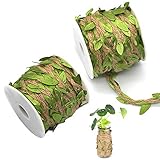 VIELSEITIG EINSETZBAR: DIY Künstliche Blätter Pflanzen Girlande eignet sich nicht nur für Hochzeiten, sondern auch für Weihnachtsdekorationen, Komminion, Taufe, Konfirmation, Ostern und Natur, Vintage-Themenpartys sowie als die perfekte Frühlingsdekoration.