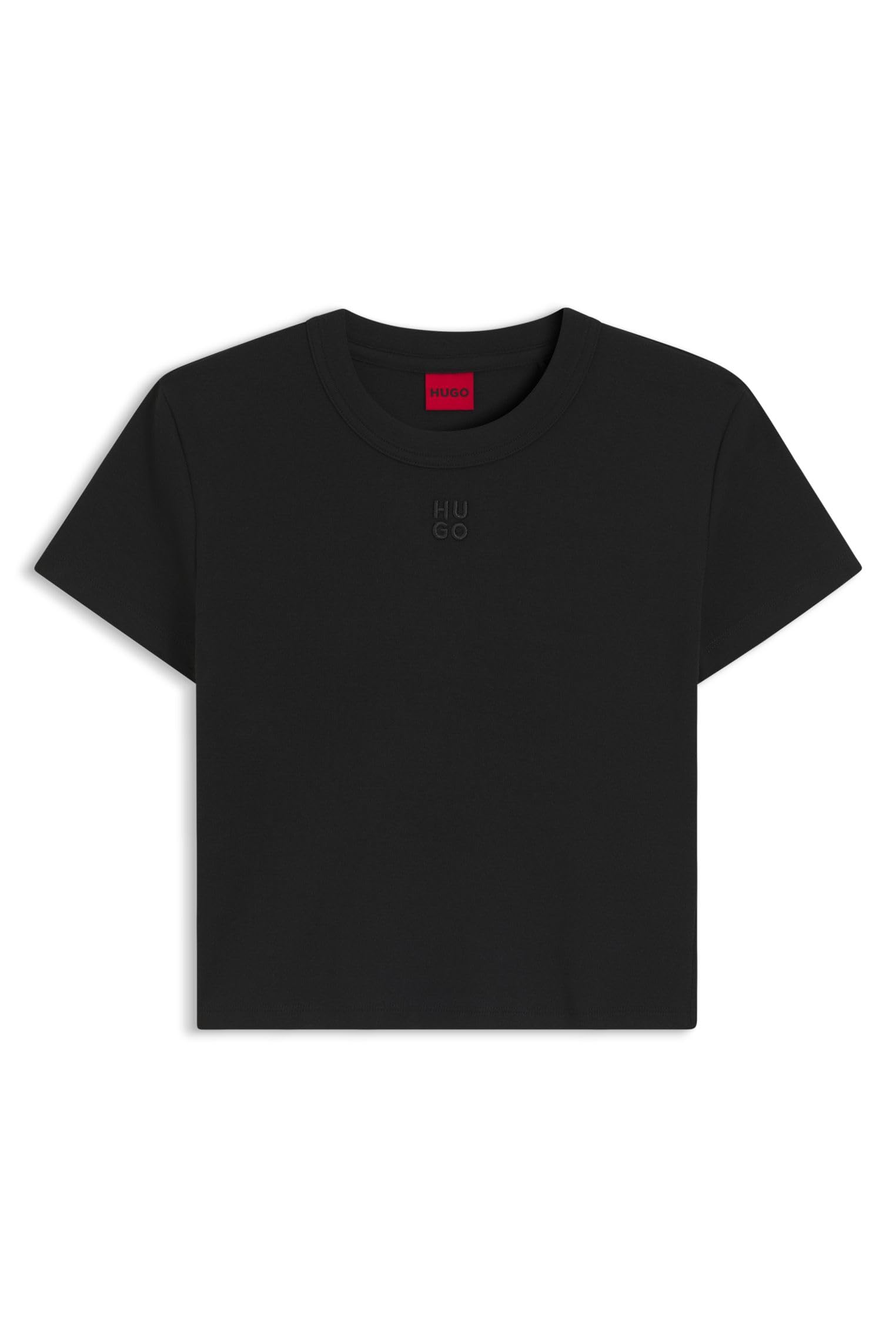 Hugo Women's Delanor Cropped T-Shirt - Black - XL