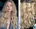 DevaLook 20" Synthetic One Piece Wavy Curly Half Head Clip in Hair Extensions Solid Color DL (Blonde)
