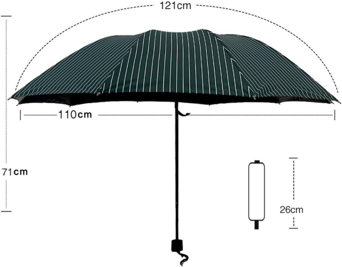 Portable Umbrella for Travel Folding Umbrellas Folding Sunny Umbrella Sunshade Black Glue Reinforced Windproof Umbrella Travel Umbrella Umbrella Outdoor(Red)