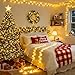 JMEXSUSS 200 LED Christmas Lights Indoor Outdoor, Connectable Warm White Christmas Tree Lights Clear Wire, 66 Ft Twinkle Fairy String Light Plug in for Bedroom Wedding Xmas Tree Decorations