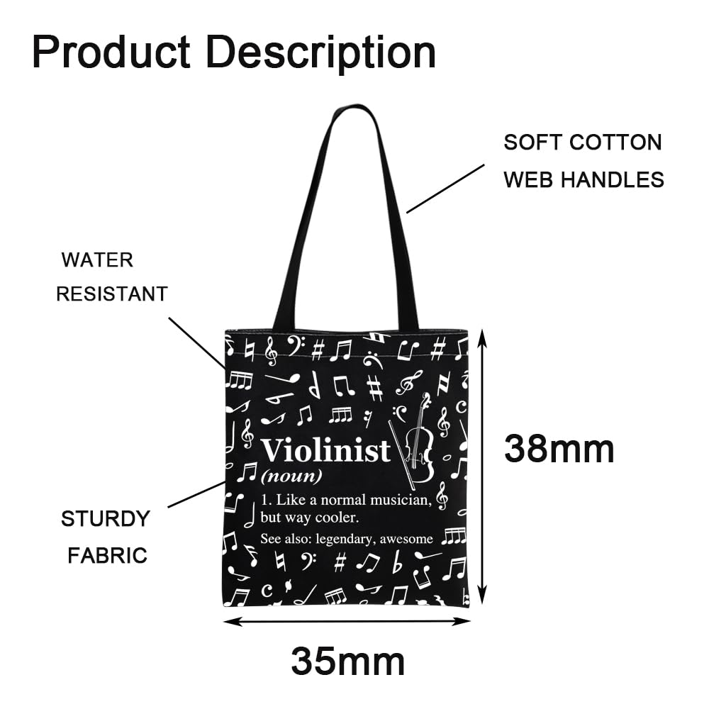 Violinista Tote Bag - Regalo di Apprezzamento per Amante del Violino e Suonatore