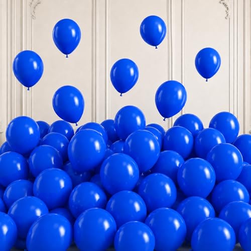 Image of Togvu Blue Balloons, 50Pack 5 Inch Small Mini Royal Blue Latex Party Balloons for Birthday Graduation Baseball Nautical Retirement Bachelorette Patriotic Party Decorations Supplies