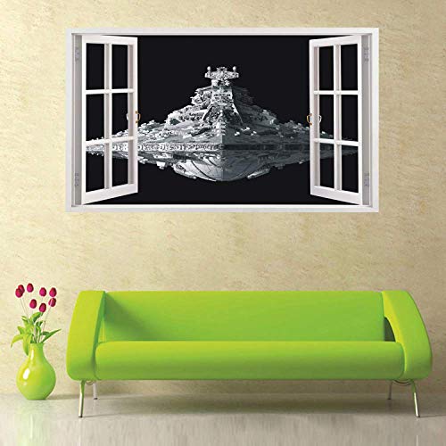 Affiche de vinyle vert vaisseau spatial avec effet 3D tridimensionnel