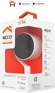 NEXXT Indoor Smart Camera - 1080p HD Fixed Room Camera with Night Vision and Two-Way Talk, Programmable Camera with Motion Sensor and App Alerts, Cloud Storage, Works with Alexa, Google, iOS asin的图片