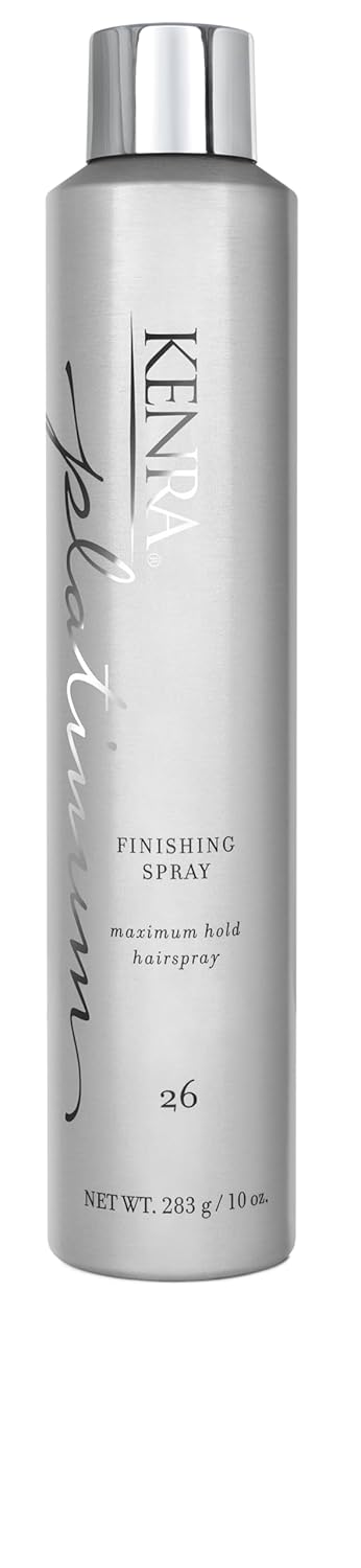 Kenra Professional Platinum Finishing Spray 26 | Maximum Hold Hairspray | Fast-drying, Non-Flaking, Non-Drying | Humidity-Resistant |All-Day Style Retention |High-Shine Finish |All Hair Types