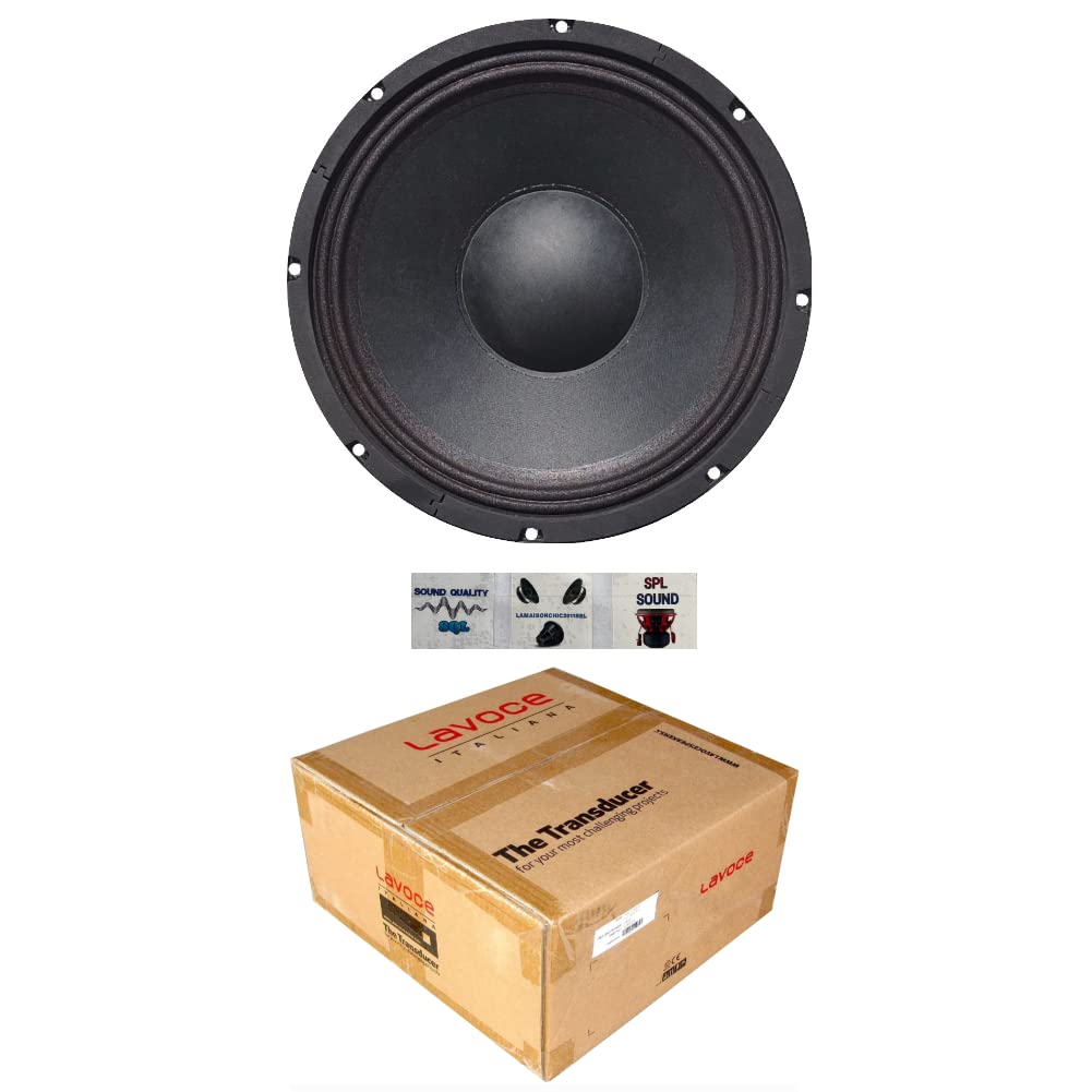 1 LA VOCE ITALIANA WSF122.02 głośnik niskotonowy 30 cm 300 mm 12" 200 wat rms 400 wat maksymalna impedancja 8 omów house party disco, 1 sztuka + 3 bezpłatne naklejki