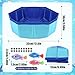 Cat Pool with Fish, LED Automatic Robotic fish Cat Pool Toy, 3 Self-Swimming Sensor Fish with Flashing Lights, Leak-Proof Kitten Water Play Mat for Indoor Cats, Fun Bath & Exercise Toy, 12” Pool
