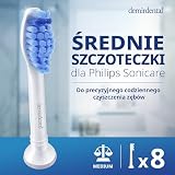 8 sztuk demirdental szczotki do szczoteczek Philips Sonicare Pro Results, średnia główka szczoteczki, odpowiada HX6018