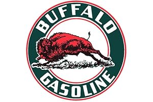 FITS VINTAGE BUFFALO GASOLINE GAS MOTOR OIL PUMP MAN CAVE BUMPER STICKER DECAL