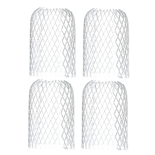 Limpador,ERYUE 4Pcs Downpipe Gutter Sink Proteção Anel Anel de filtro de tela de filtro de aço inoxi