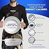 Universal (Medium Size) Caldero 18 Cups - 6.3 QT / 6 L, Stainless Aluminum Pot, Even Heat Distribution and Fast Cooking Dutch Oven Pot, Ergonomic Handles, Ideal for Rice, French Fries, and More #2