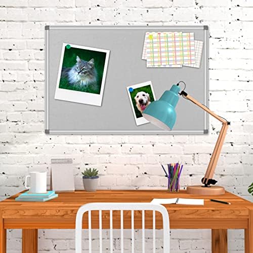 Felt Board,Bulletin Board, Notes Board, Memo Board, Pin Board 36 X48 Inches, Suitable for Home, Office, Classroom