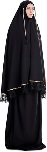 Miniatura 4 de Conjunto de dos piezas de Hijab Thobe Abaya de cubierta completa para mujer musulmana
