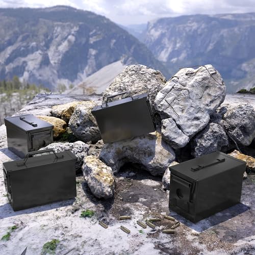 HARDROCK Metal Ammo Can, Ammo Box ，Black 50cal * 6pcs by HARDROCK - Image 6