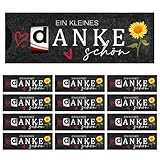 12 Stück Dankeschön Geschenke Klein – 5x14cm Filzhüllen für Schokolade ohne Inhalt – Kleines Dankeschön für Kollegen Mitarbeiter Team – Danke Schokolade Hülle aus Filz für Alltag, Büro