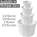 Disposable Paper Souffle Medicine Cups 3/4 oz [Pack of 2500] – (0.75 Ounce) Small Cups for Medication Distribution, Pills, Tasting, Condiments, Food and Dessert Serving