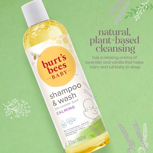 Burt's Bees Baby Calming Shampoo and Wash with Lavender, Tear-Free, 12 Fluid Ounces - image 3