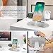 3 in 1 Aluminum Charging Stand for Apple Watch Charger Stand Dock for iWatch Series 8/SE/7/6/5/4/3/2/1, iPad, AirPods Pro/3/2/1 and iPhone Series 14/13/12/11/X/8/7/6/Samsung Series and More