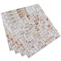 TPFSH,Mother of Pearl Square Shell Mosaic1212 for Kitchen Backsplashes, Bathroom Walls, Spa Tile, Pool Tiles (6, Natural)…