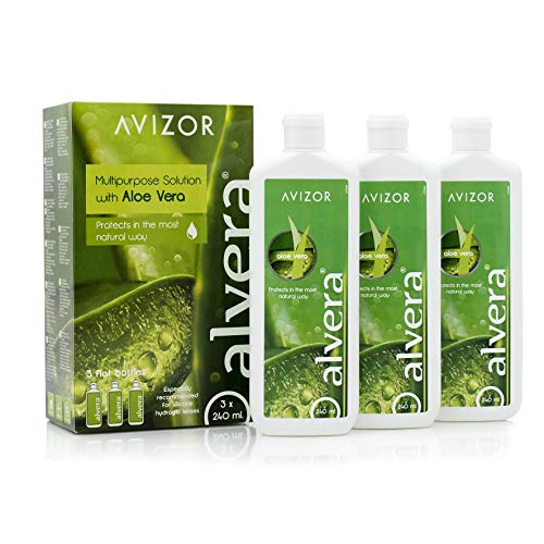 Avizor Alvera traitement yeux secs et sensibles solution aloe vera pour lentilles souples