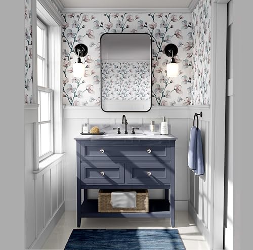 Papier peint fleurs de cerisier pour rénovation murale rapide - 3