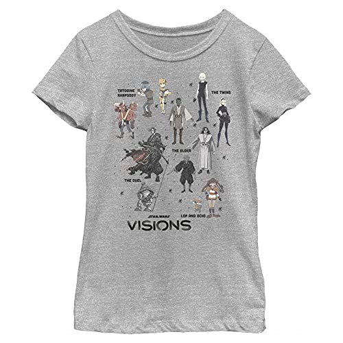 T-shirt Star Wars Visions confortable taille XS en coloris Athletic Heather anti-déformation