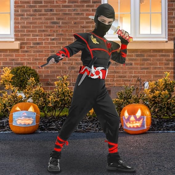 Disfraz completo de Ninja para niños talla X-Large miniatura 5