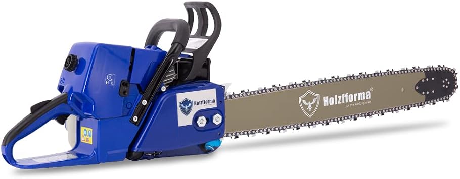 Holzfforma 76.5cc G466 Gasoline Chain Saw Power Head with 3/8" .063" 28Inch 92 Drive Links Guide Bar and Chain Normal Handle Bar