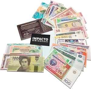 IMPACTO Coleccionables 50 Echte Banknoten Sammlung
