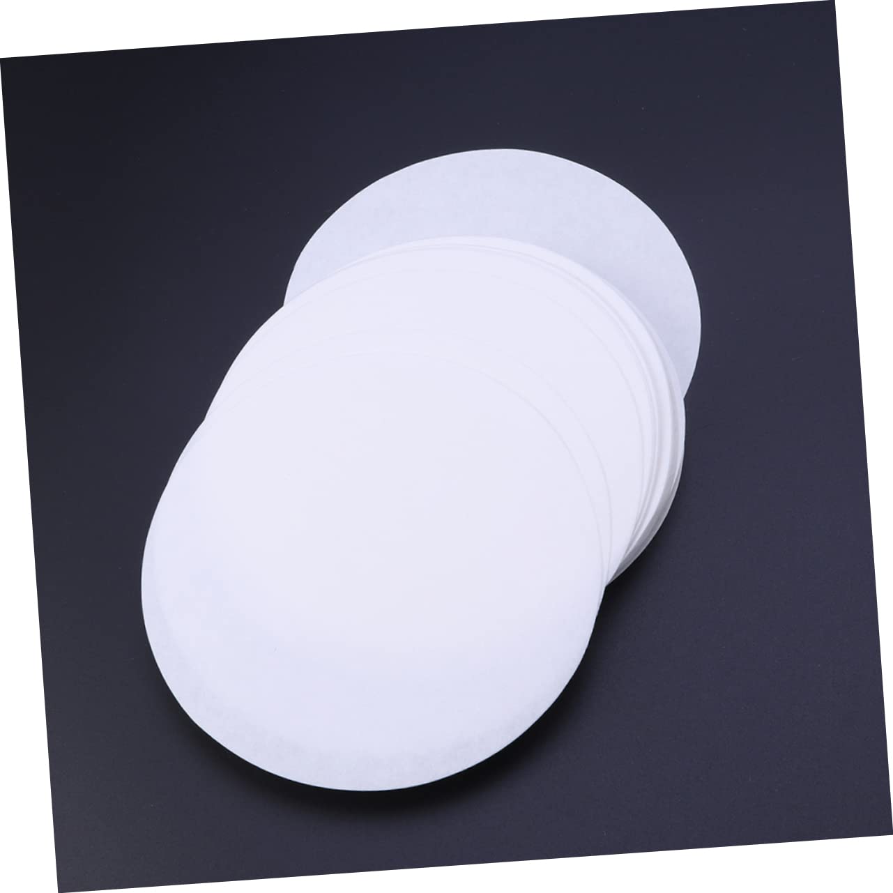 Veemoon 200pcs Filter Paper Lab Grade Medium Qualitative Filter Circle Chemistry Epic Separating Scientific Plus Unbleached Experimental White