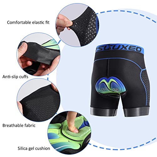 Calzas Ciclistas para Hombre con Gel 5D acolchado miniatura 5