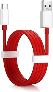 Oneplus 80W Supervooc USB to Type C Data Sync Fast Charging Charger Cable for One plus 13,13r,12,12r,11,11r,10r,10t,10,10p ro,9pro,9rt,8,8t,Nord 4/3/2,Ce 4/3/2,Ce4 lite/Ce3/Ce2,Open, Dash/Warp, Red