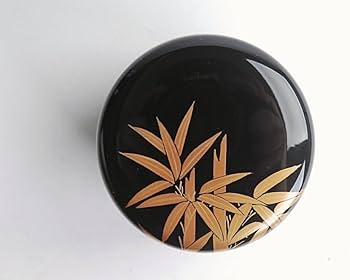 Amazon.co.jp: 平野涛山輪島塗竹文金蒔絵棗共箱付茶道具 303 : ホーム