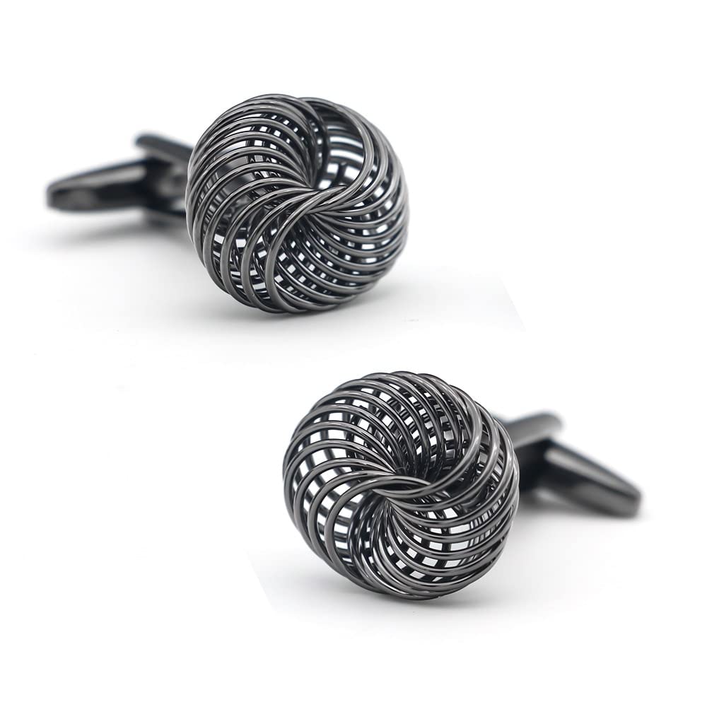 S&amp;W Wedding Cufflinks for Men Cuffs with Gift Box Business for Tuxedo Shirt