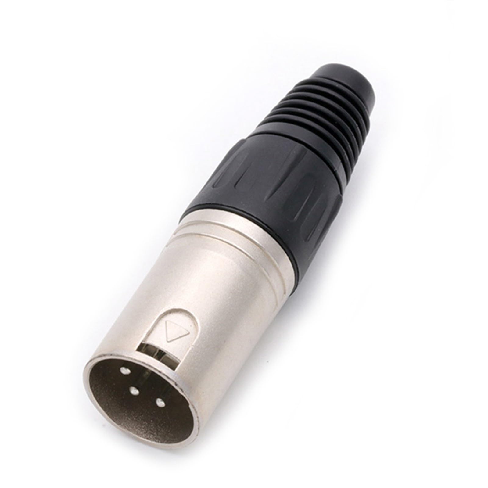10 sztuk/partia 3-pinowe złącze wtykowe XLR męskie złącze mikrofonowe adapter mikrofonowy kabel XLR złącze kabla audio (10xF-srebrne)