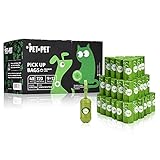 PET N PET Upgraded Dog Poop Bags, USDA Certified 38% Biobased 720 Counts Poop Bags for Dogs Refill Rolls With 1 Free Doggy Poop Bag Dispenser 9x13 Inches Large Dog Waste Bags
