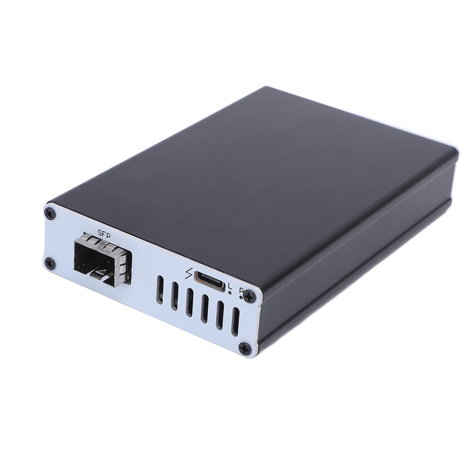 Thunderbolt 3/4 USB4 10G Netzwerkkarte - SFP+ Karte mit 10Gbps, Plug & Play für Mac/Ubuntu, Aluminiumgehäuse Ohne Zusatzstrom (Single Port)