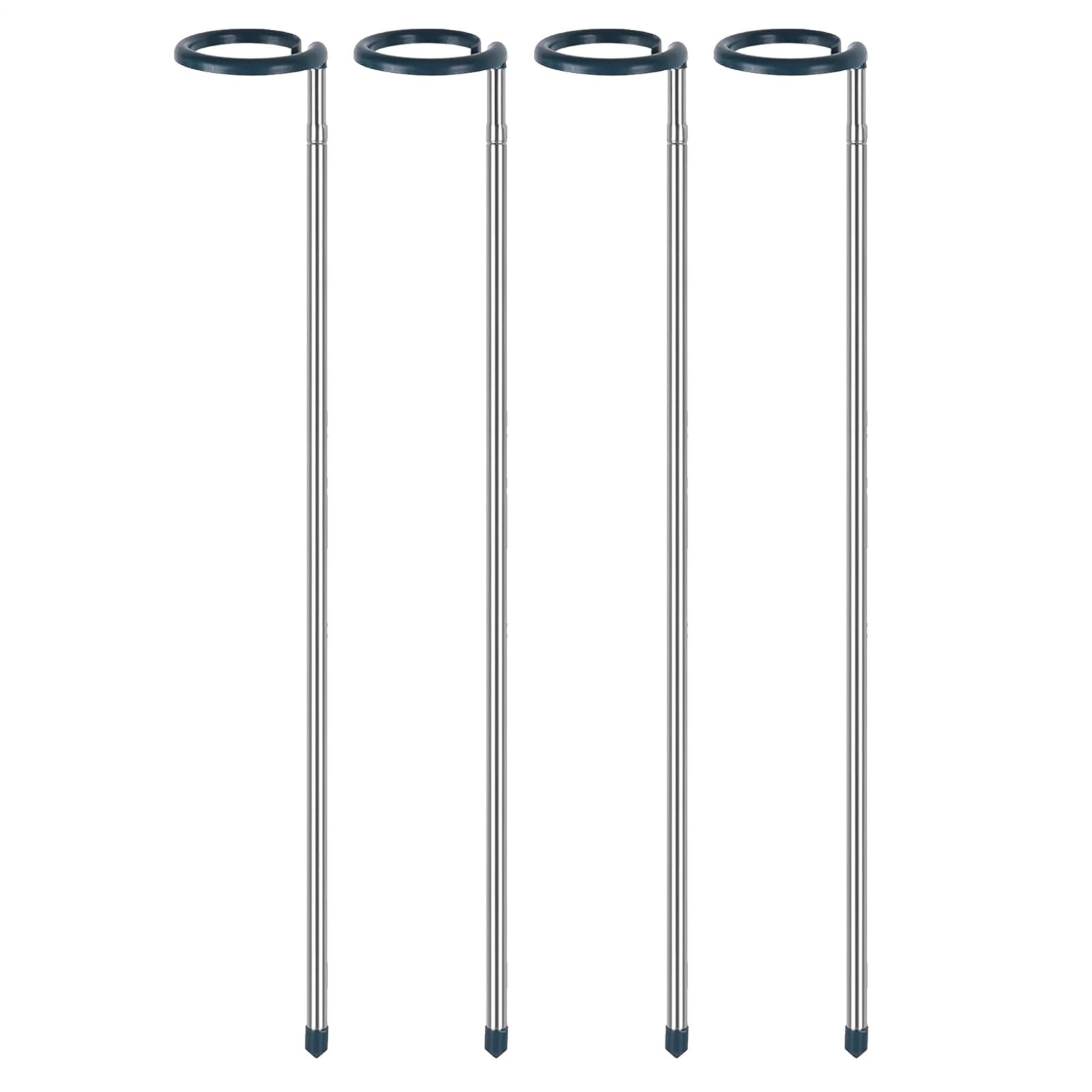 Plant Support Stakes, Monstera Adjustable Length Weather Resistant 4 Pieces Heavy Duty Interactive Support Growing Plants Gardening Tool Jard Flowers