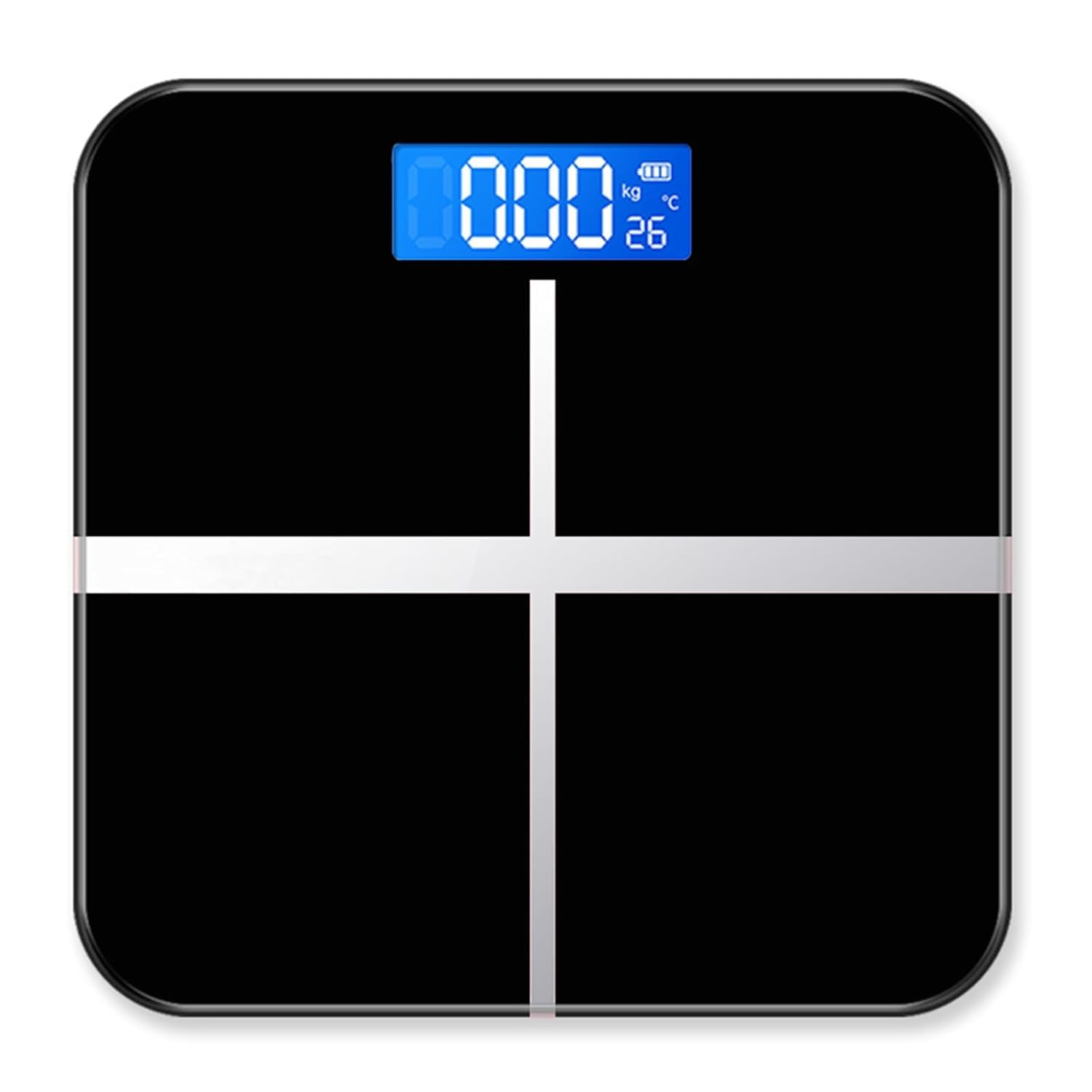 Happlee Accurate Digital Scale Bathroom for Body Weight LED Weight Scale for People with Temperature Display Step-On Digital