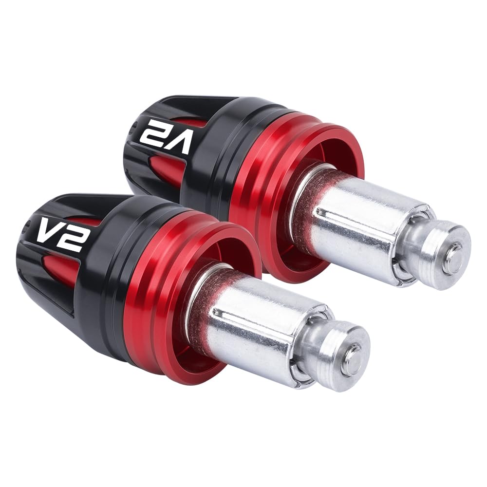 Tappi terminali universali per manubrio moto Multistrada V2 2022-2024 Multistrada V2S 2022-2024 Streetfighter V2 2022-2025 Panigale V2 2020-2025 accessori (rosso)