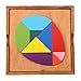 TOYANDONA 1 set di giocattoli di puzzle a forma di uovo in legno apprendimento precoce tangram blocchi giocattolo