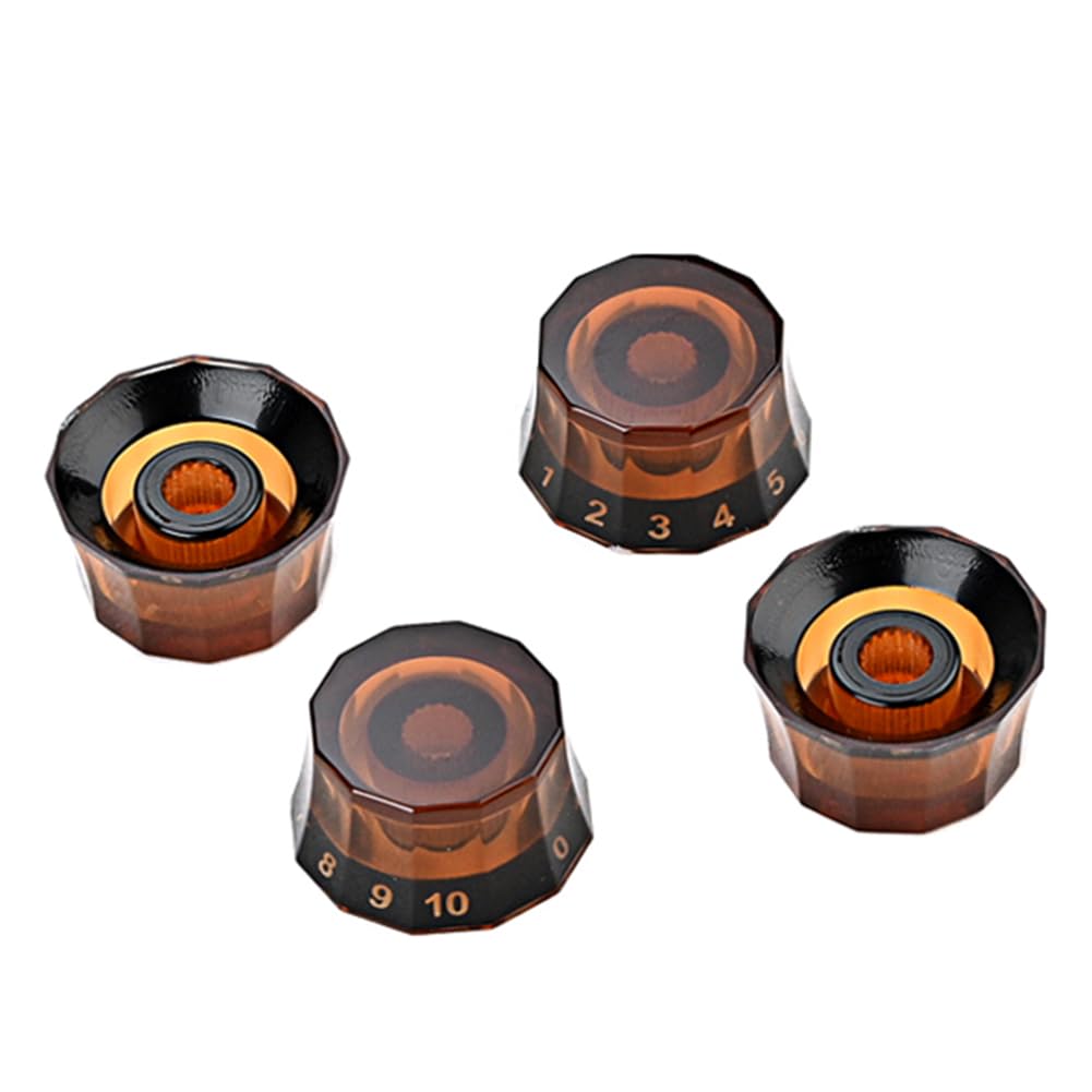 4Pcs Speed ​​Volume Tone Control Knobs Lampshade Style Guitar Tone And Volume Knobs for PRS Guitars Parts