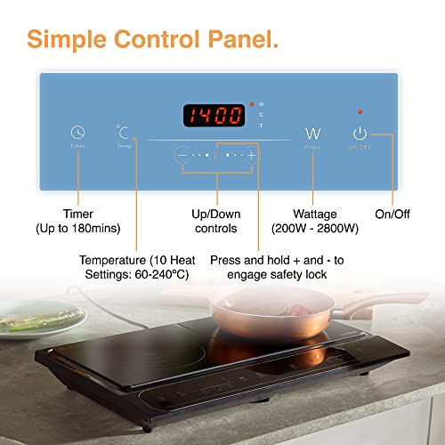 Portable Double Induction Hob - 2800W Electric Cooking System - Image 7