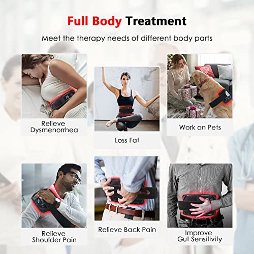Red Light Therapy For Body, Red & Infrared Light Therapy Device Wrap Belt 660Nm Led Red Light And 850Nm Near Infrared Light For Muscle Back Shoulder Pain Relief #TOP2