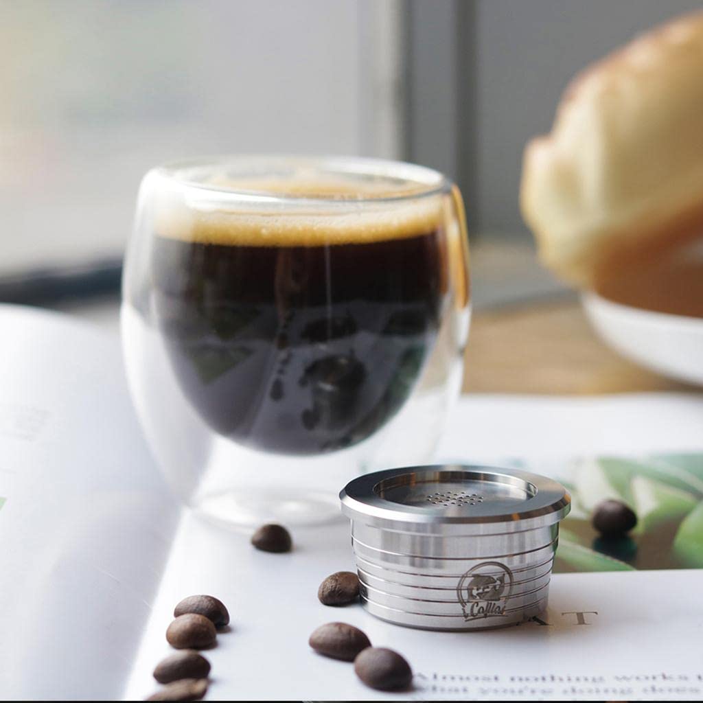 Homyl Cápsula de Café Reutilizable de Acero Inoxidable de 20 Ml para Uso