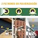 Pistola de Pintura 500W, TECCPO Pistola de Pulverizacion Pintura Eléctrica, 800ml/Min, 3...