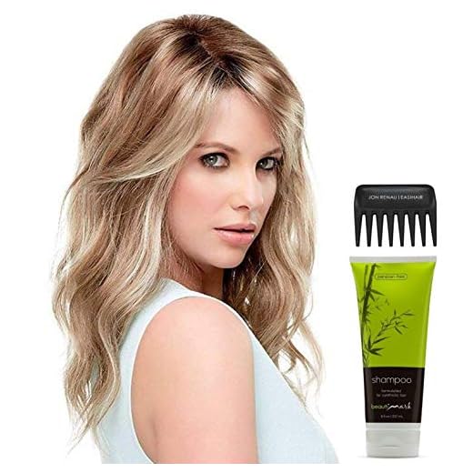 Bundle - 4 items: Rachel Wig by Jon Renau, Christy's Wigs Q & A Booklet, BeautiMark Synthetic Shampoo & Wide Tooth Comb - Color: 12FS12