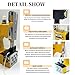 Bag Sewing Machine, 2s/bag Portable Bag Sewing Machine, Industrial Bag Closing Machine for Packing Woven Bags Non-woven Fabrics Leather (Yellow, Corded - 110V)